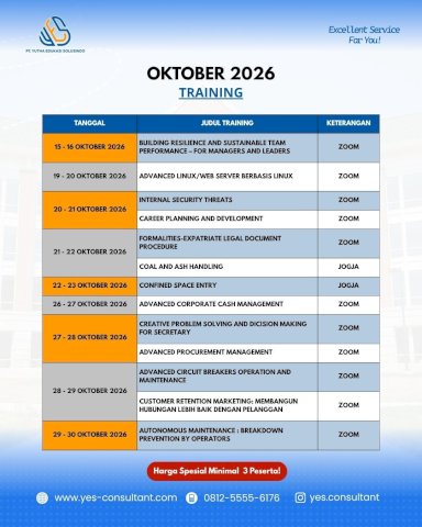 OKTOBER - TRAINING